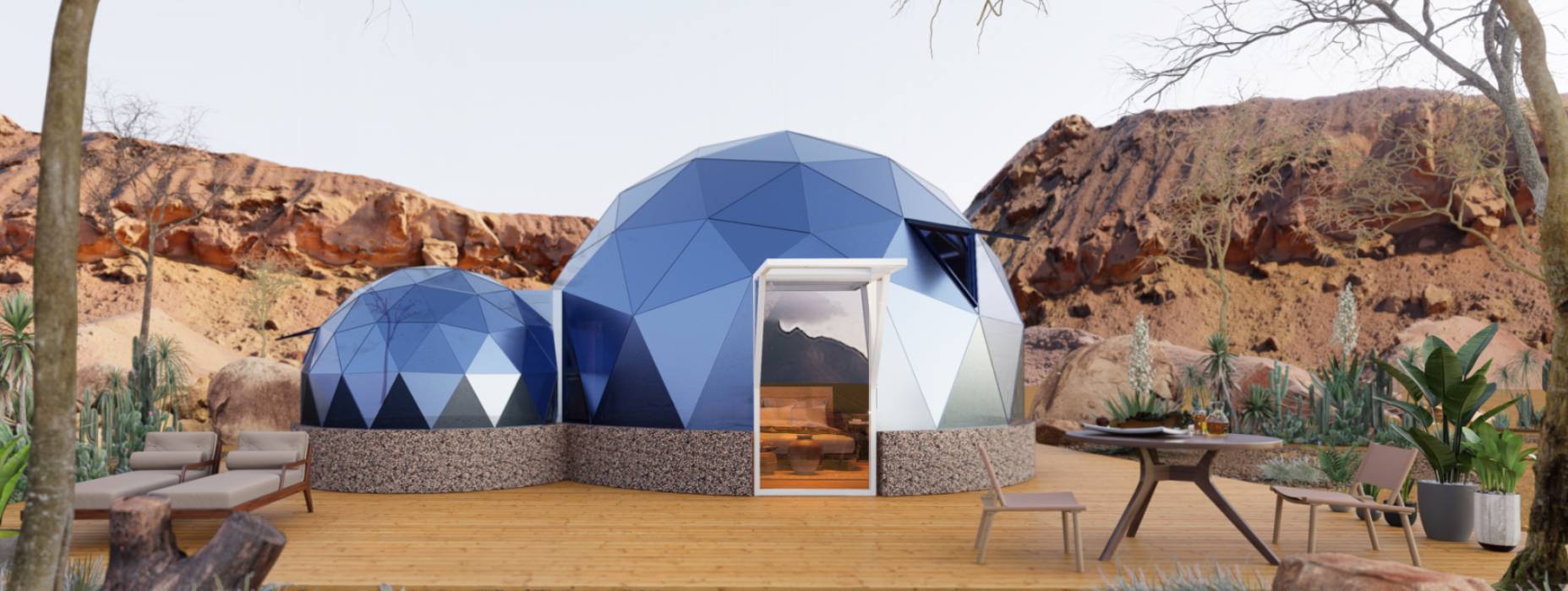 民和球形智能光伏玻璃星空房